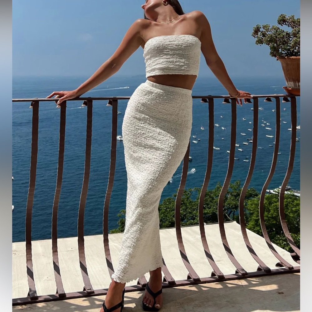 Princess Polly white Martha skirt set